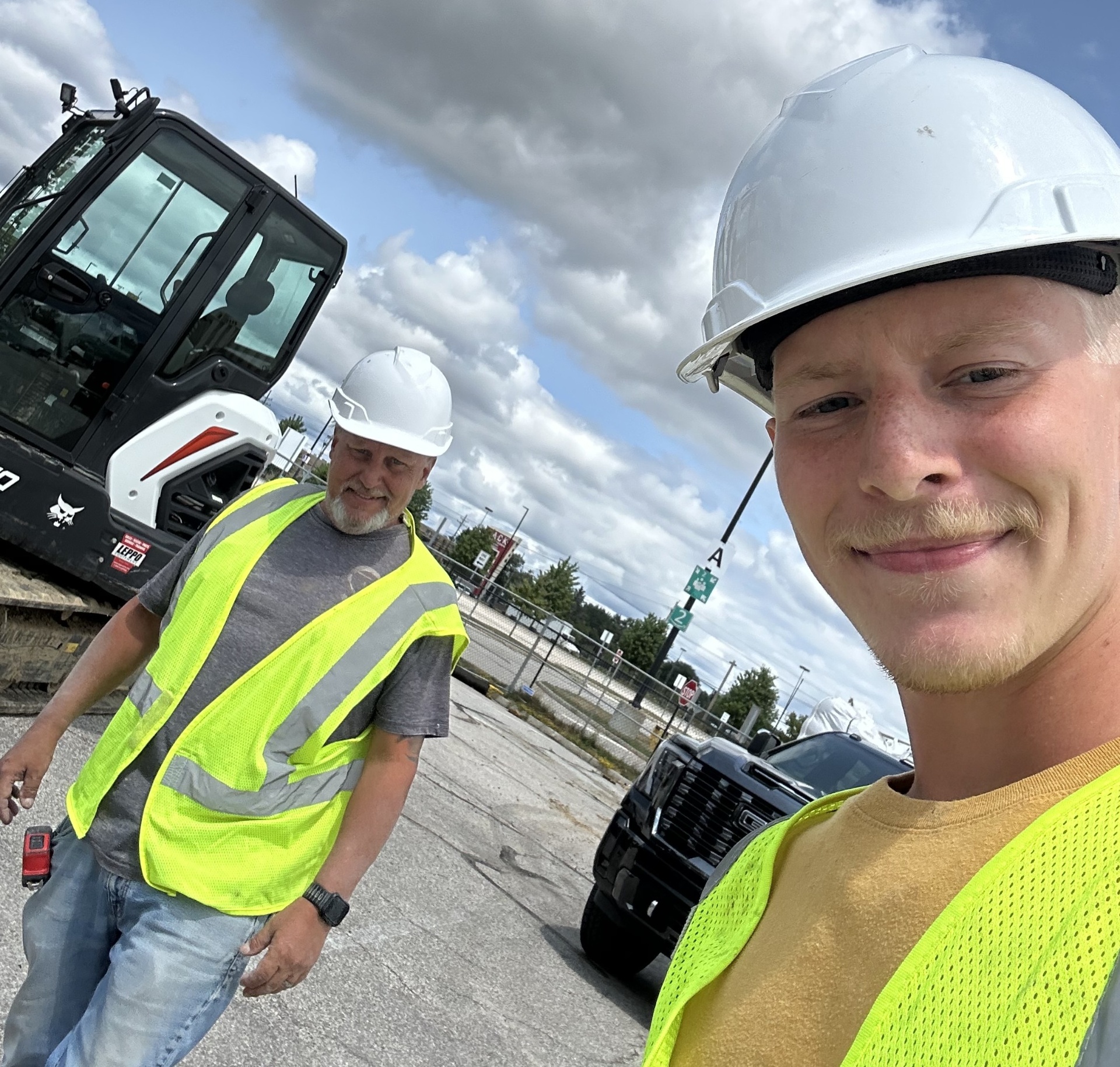 Lou and Louie Reynolds on a job site in Northeast Ohio